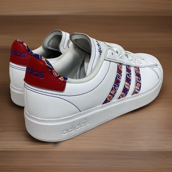 Adidas Grand Court 2.0 Women Size 7.5 Comfy Casual Rio White Red IE8509 New - Picture 3 of 10